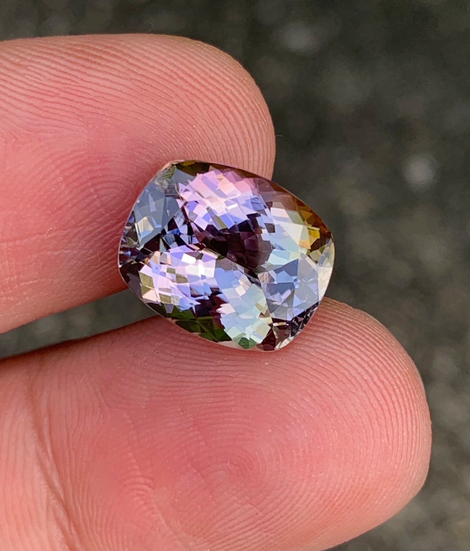 No heat tanzanite multi color