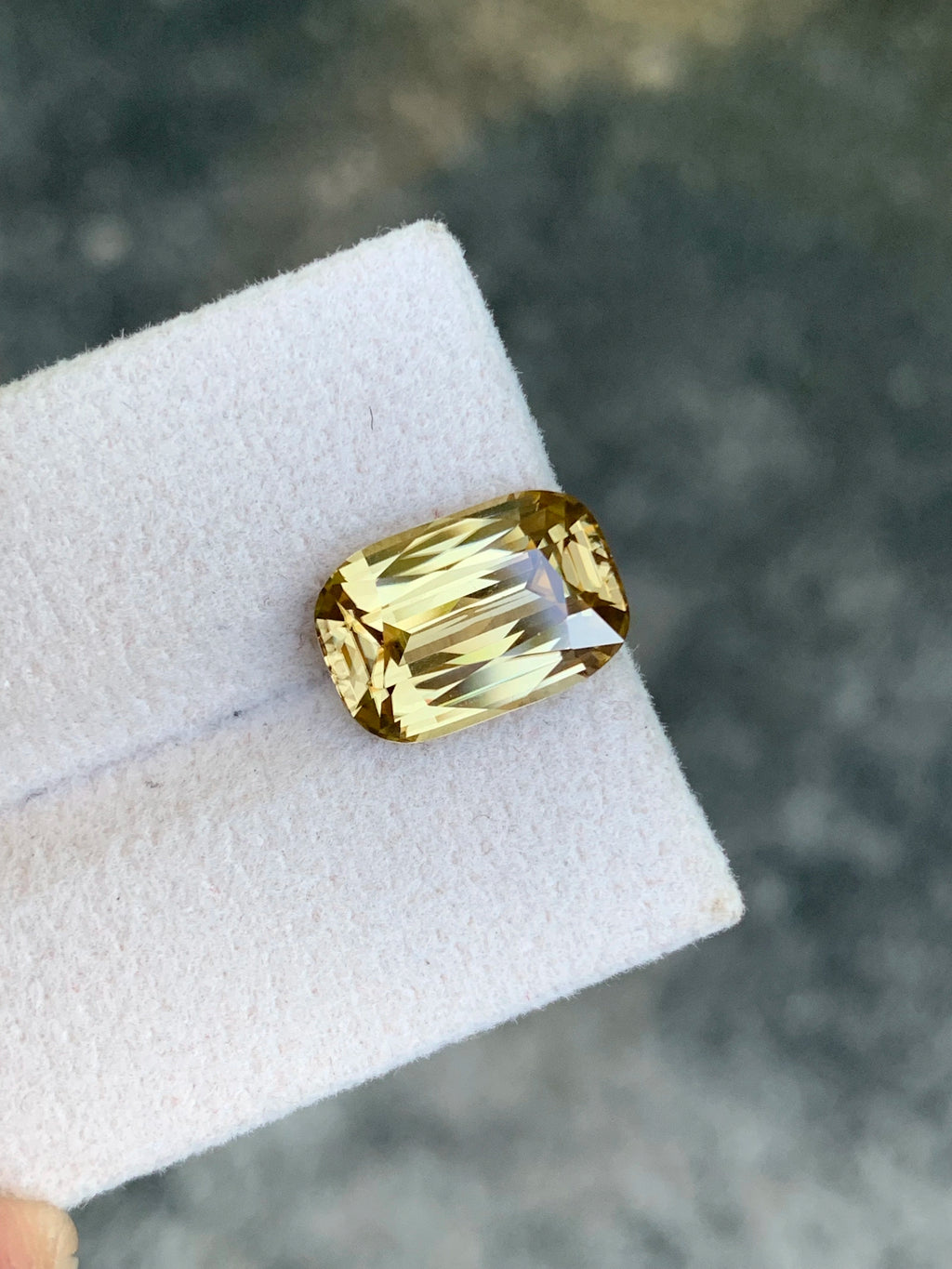 Natural yellow zircon