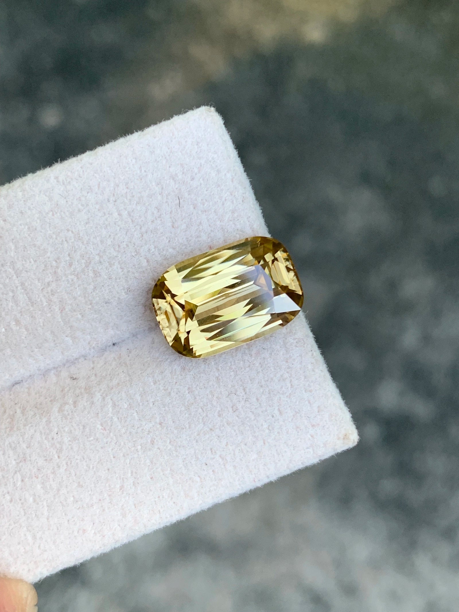 Natural yellow zircon