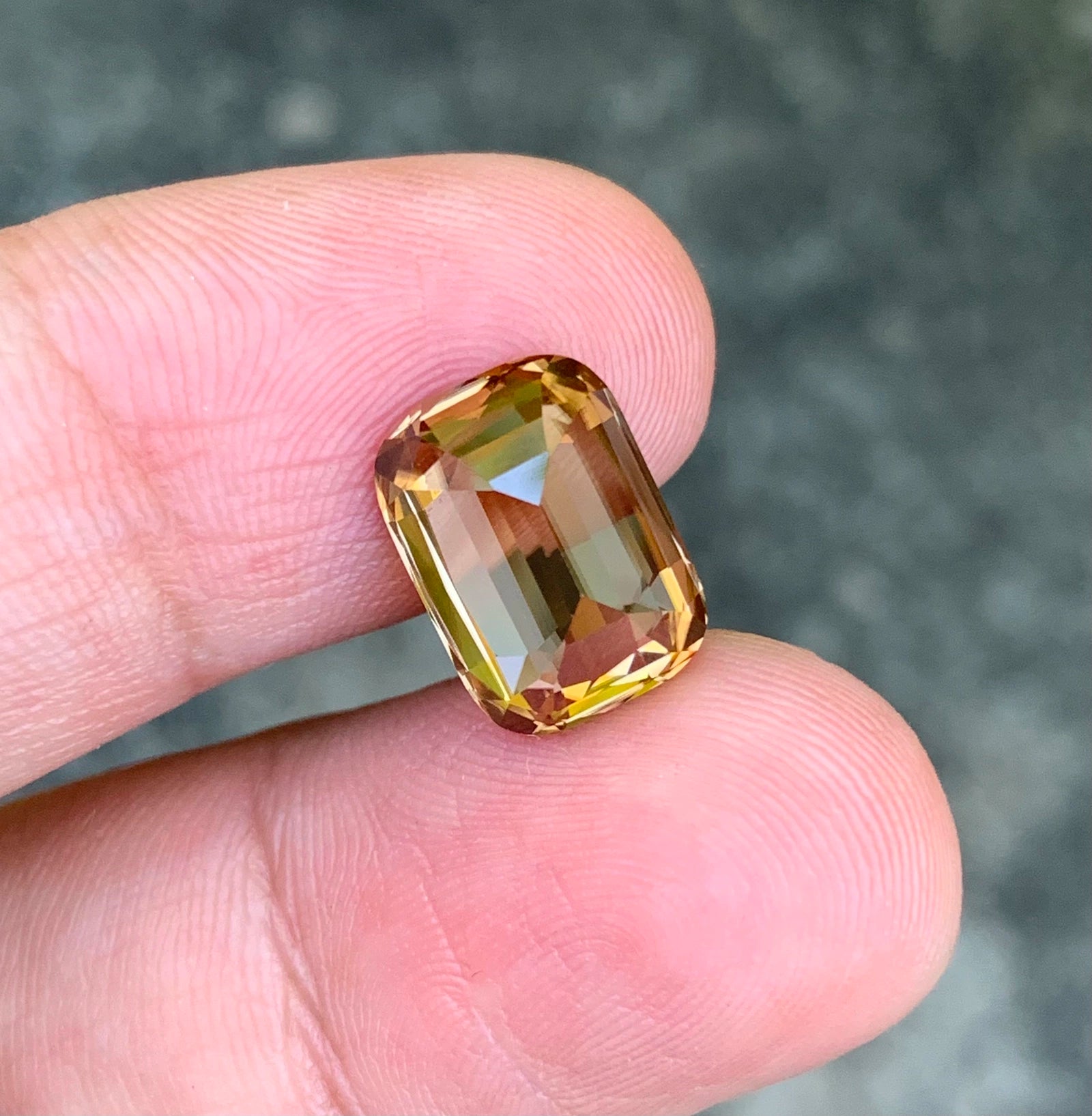 Natural golden zircon