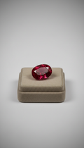 Burmese ruby 2.8ct oval brilliant