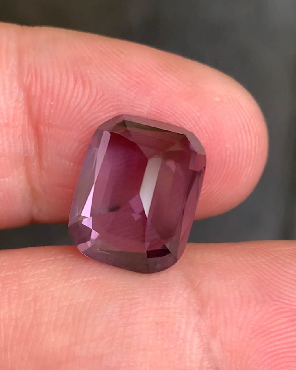 Natural purple spinel