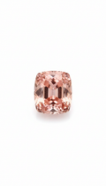Natural Pink Morganite on Platinum Mist Background