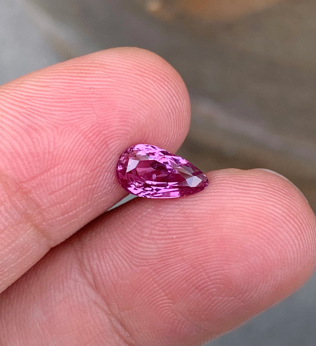 Carats certified pink sapphire from Madagascar