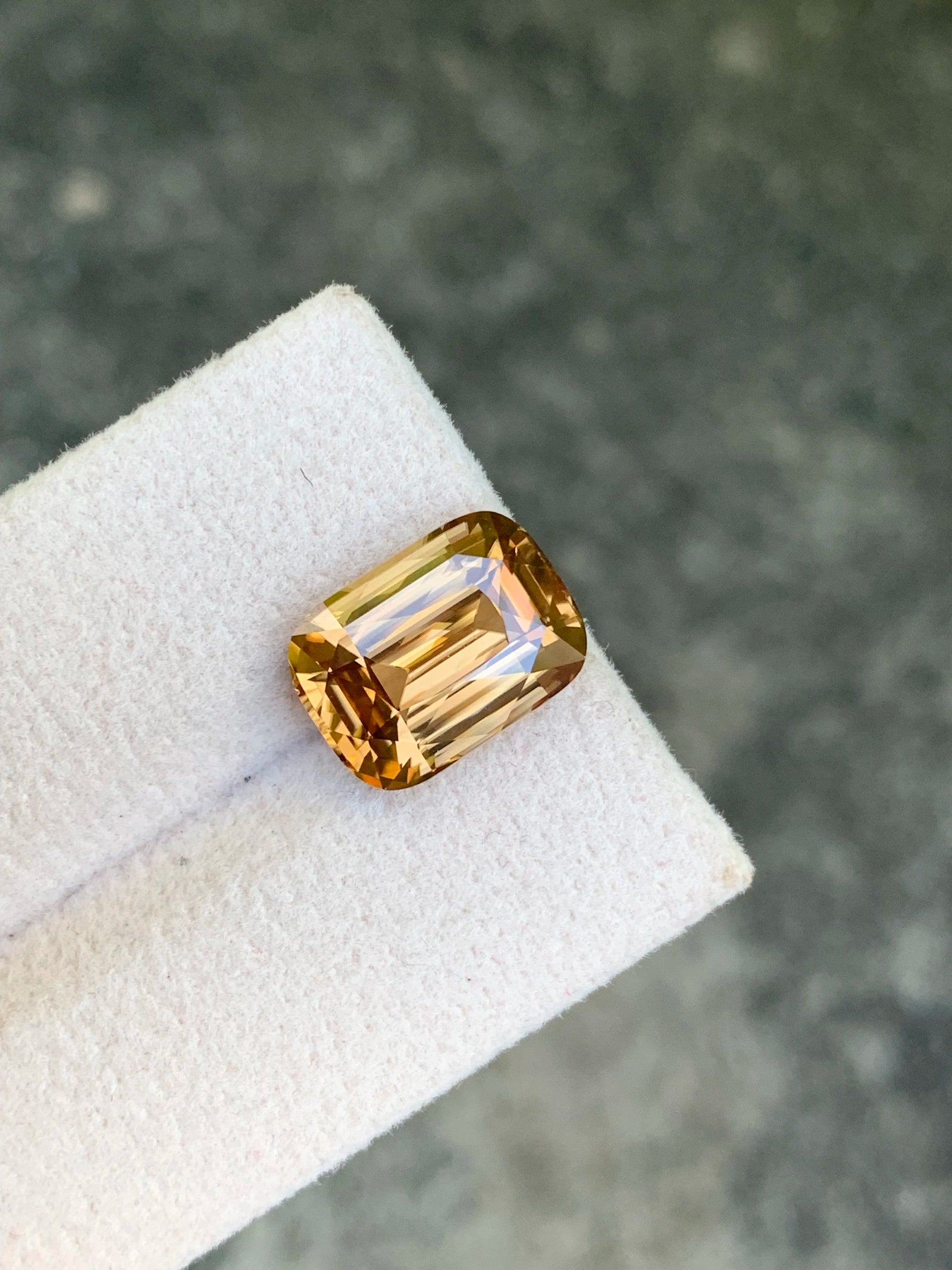 Natural golden zircon