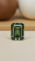 Emerald-Cut Green Tourmaline Luster
