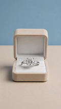 Classic Silver Solitaire Ring