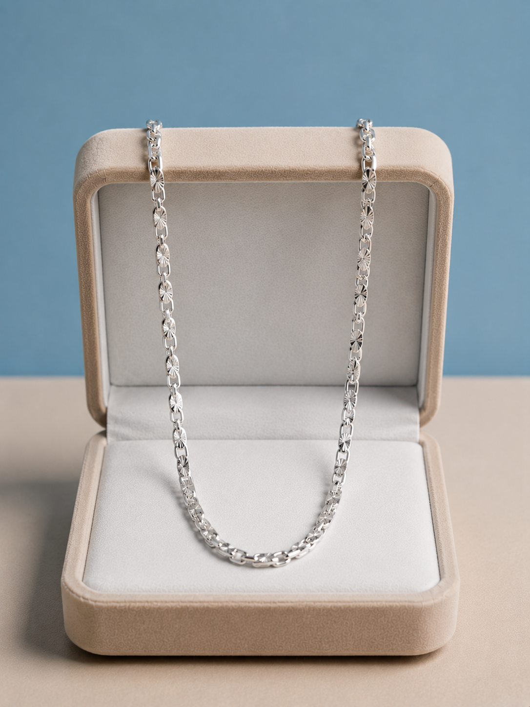 Radiant Link Sterling Silver Chain