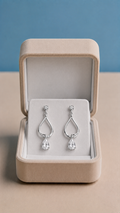 Teardrop Sterling Silver Earrings