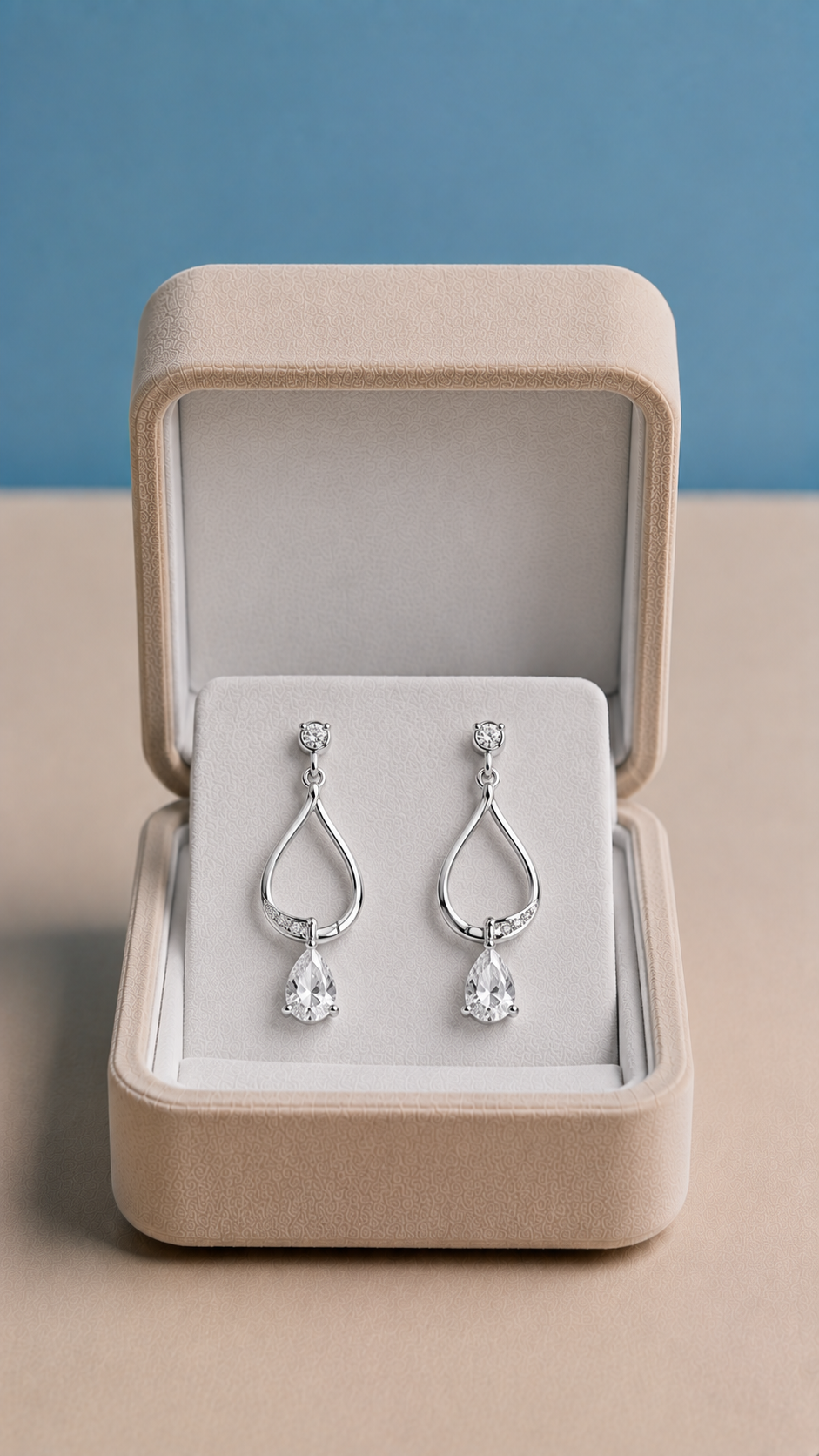 Teardrop Sterling Silver Earrings