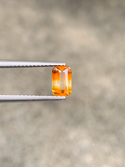 Bi color sapphire 1.03 ct from Madagascar