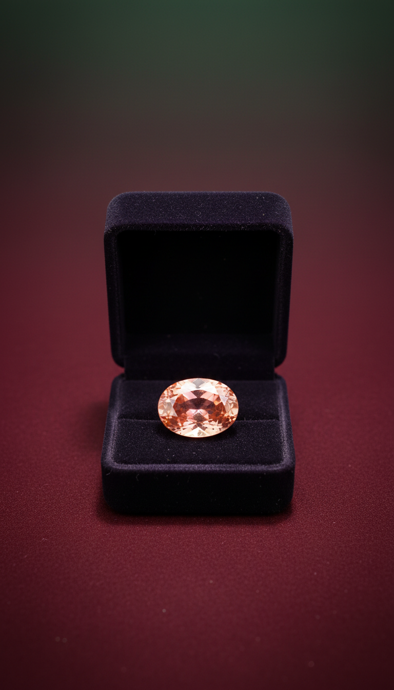 Padparadscha sapphire loose gemstone