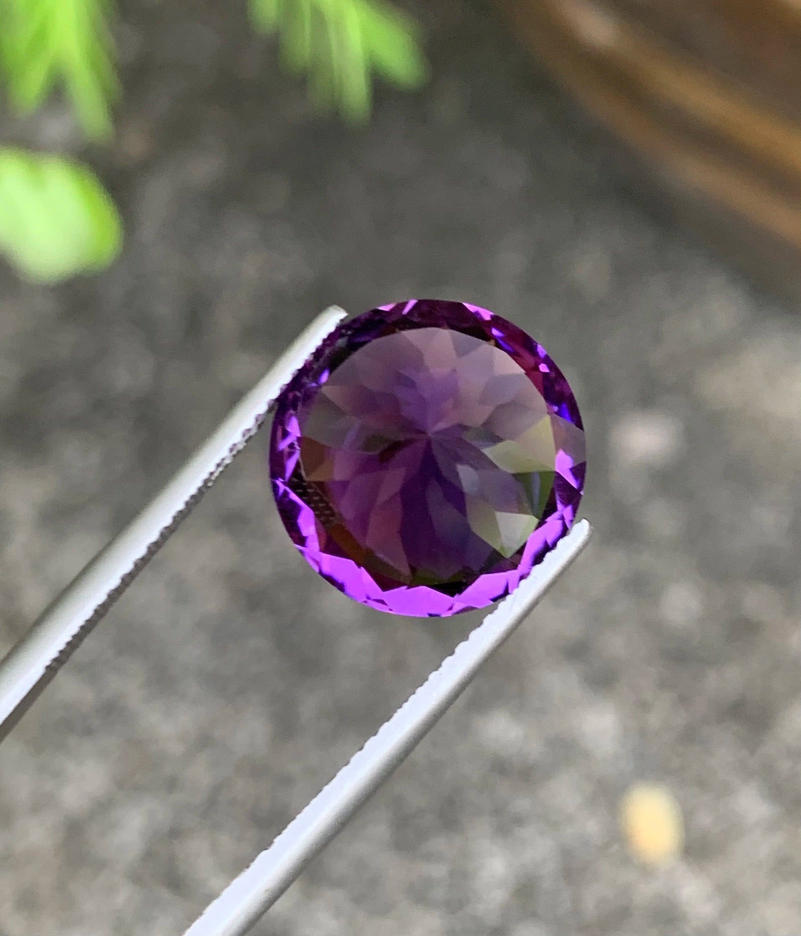 Fancy cut amethyst