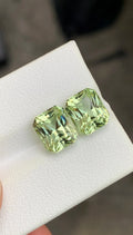 Natural Mint Green Tourmaline Pair