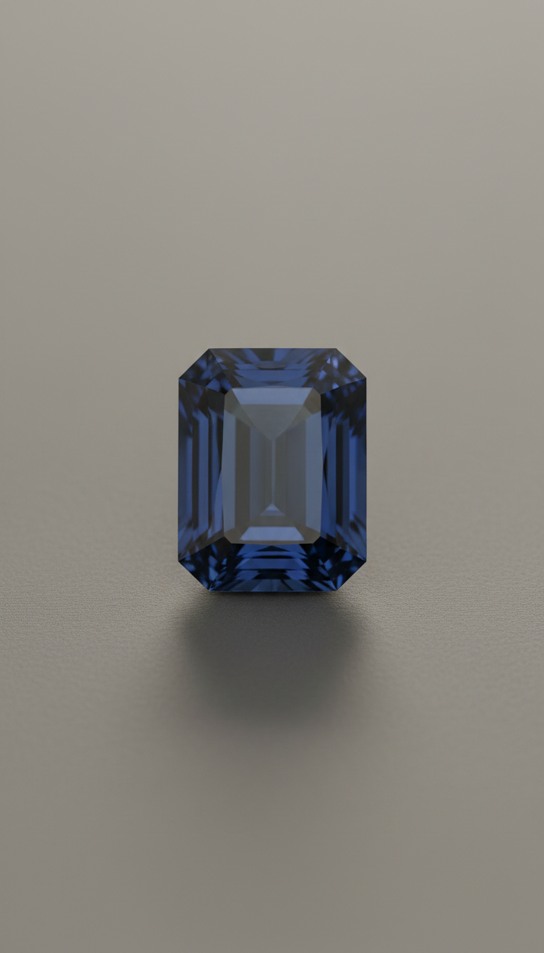 Emerald Cut Sapphire Rich Blue