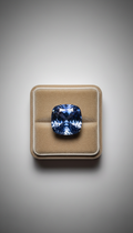 Kashmir sapphire 5.3ct cushion cut