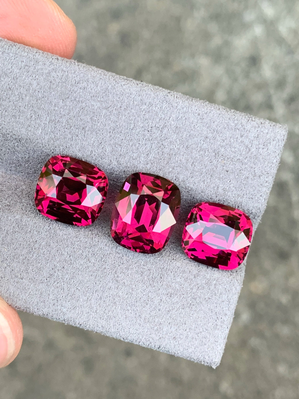 Natural Tanzanian garnet set