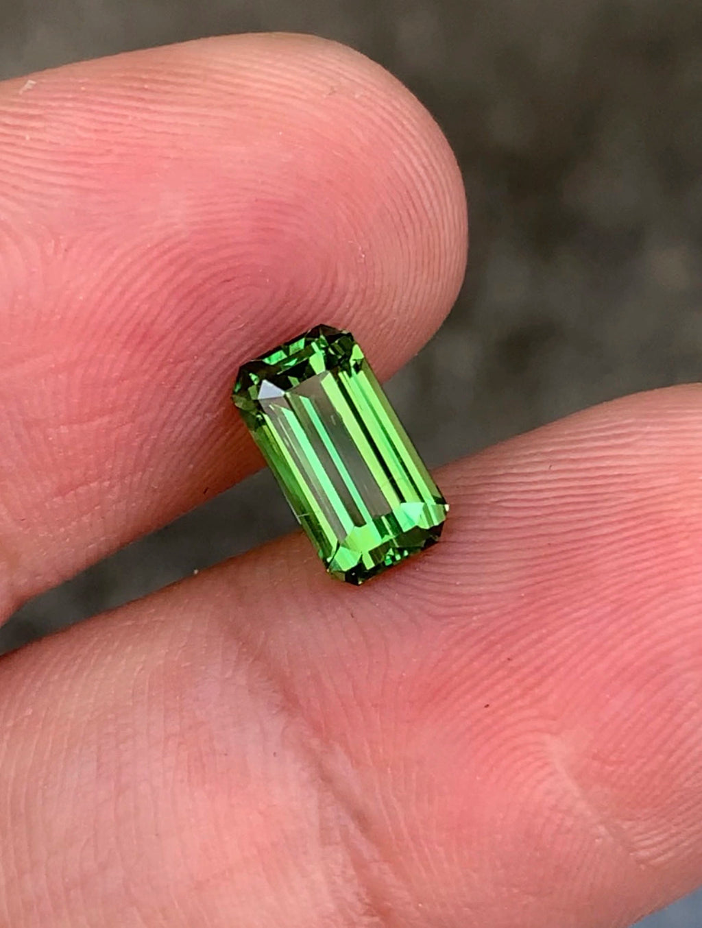 Natural tsavorite garnet