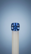 Royal blue sapphire with velvety luster